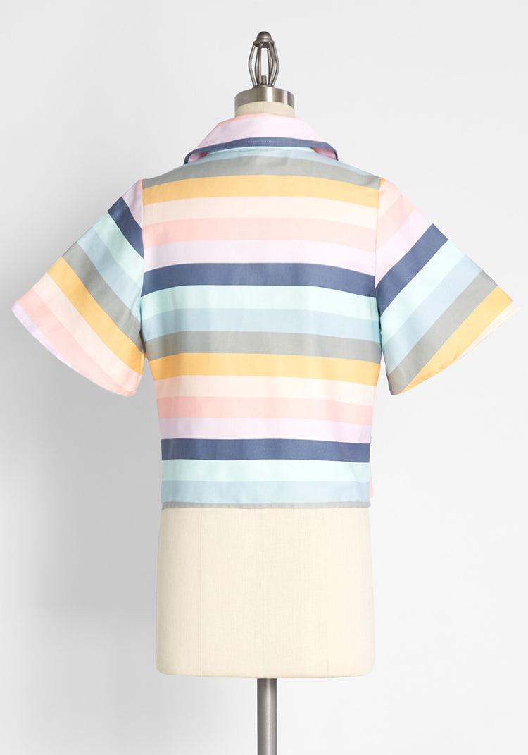 Pastel Sunsets Button-Up Shirt Product Image