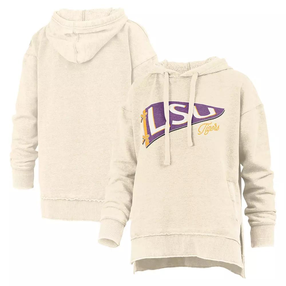 Women's Pressbox Cream LSU Tigers Marni Pullover Hoodie,  Product Image