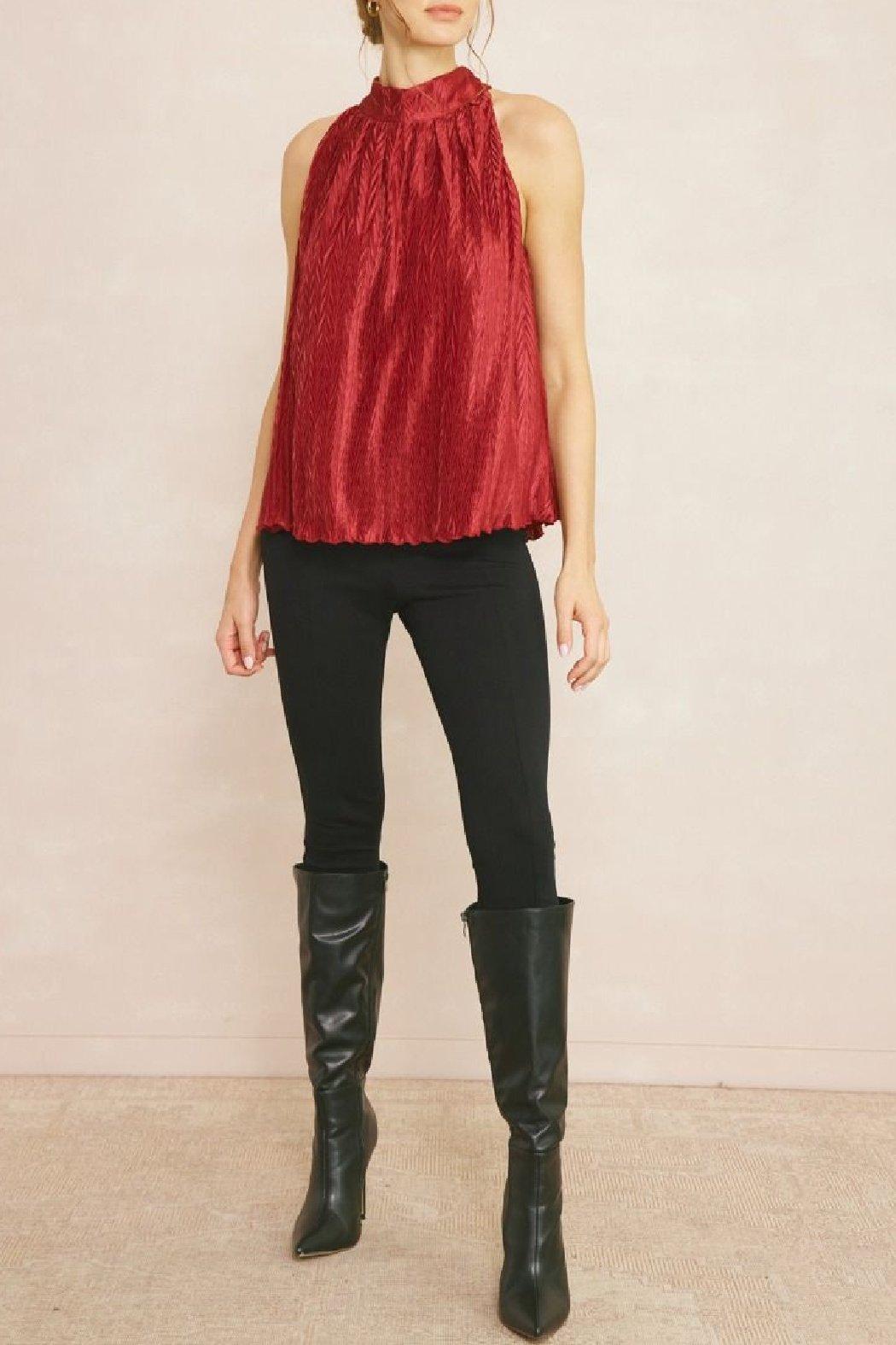 Textured Halter Top Product Image