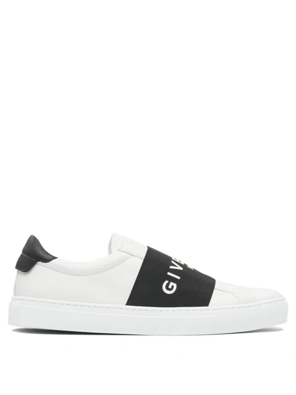 GIVENCHY Urban Street Sneakers In Leather With Elastic Band In Multi Product Image