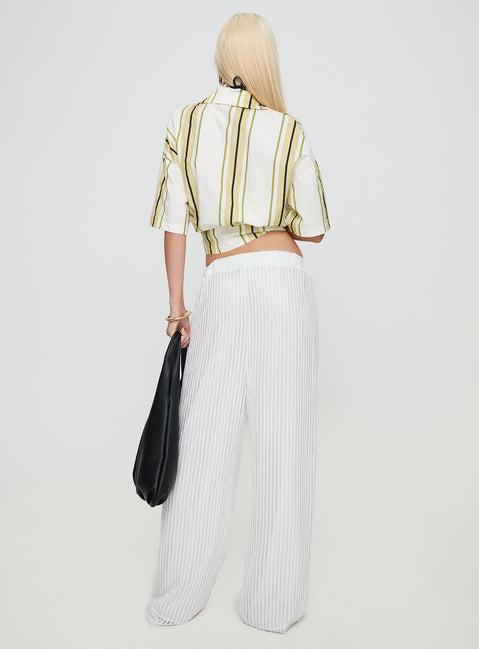 Grove Mesh Pants White Product Image