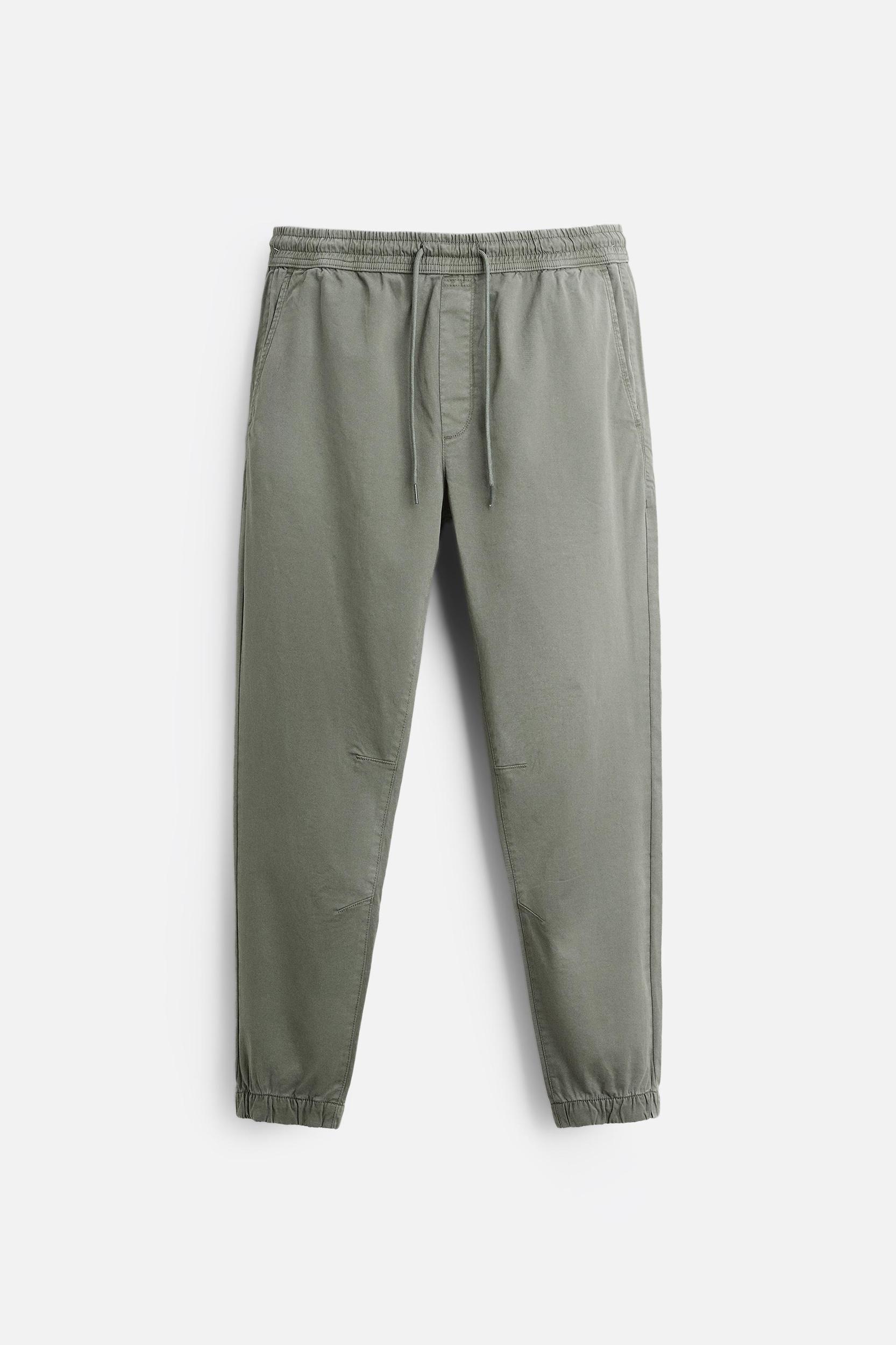 WASHED JOGGER WAIST PANTS Product Image