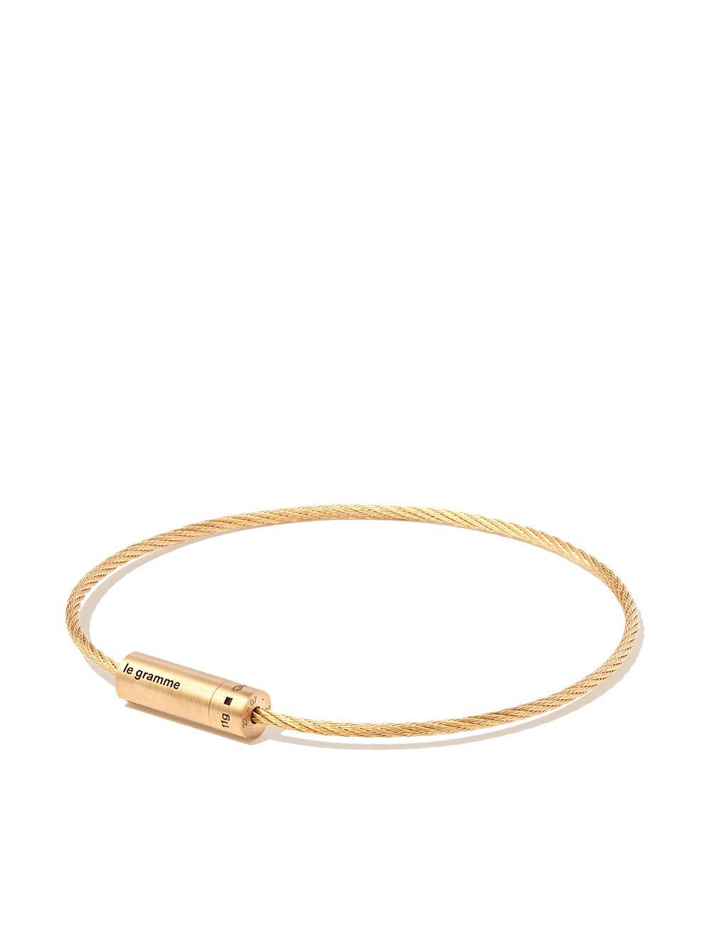 18kt yellow gold Cable 11g bracelet Product Image