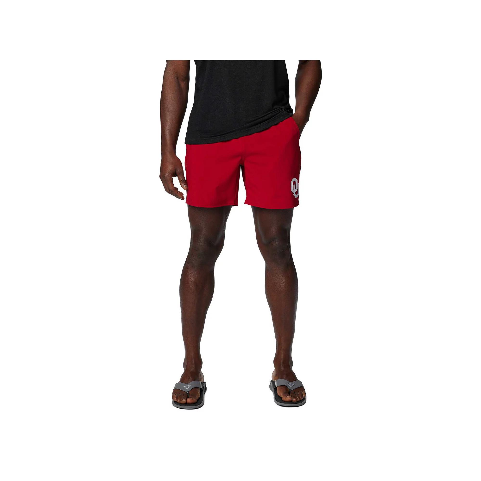 Men's Columbia Crimson Oklahoma Sooners PFG Terminal Roamer�� Omni-Shade�� Stretch Shorts, Size: 2XL, Red Product Image