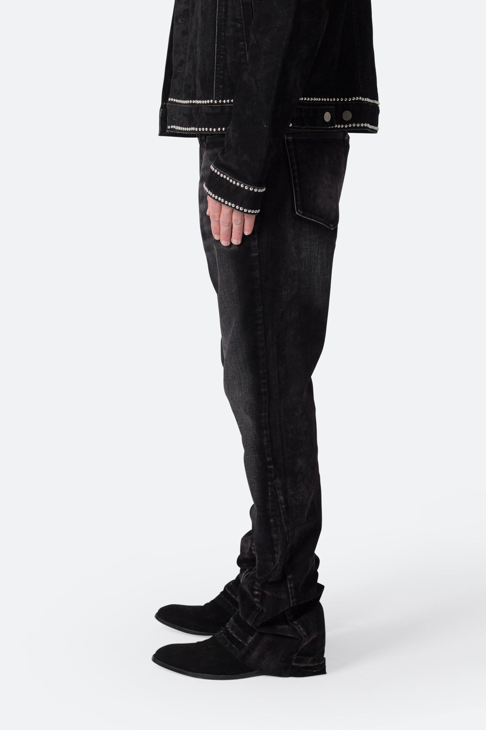 B576 Western Flare Denim - Black Product Image
