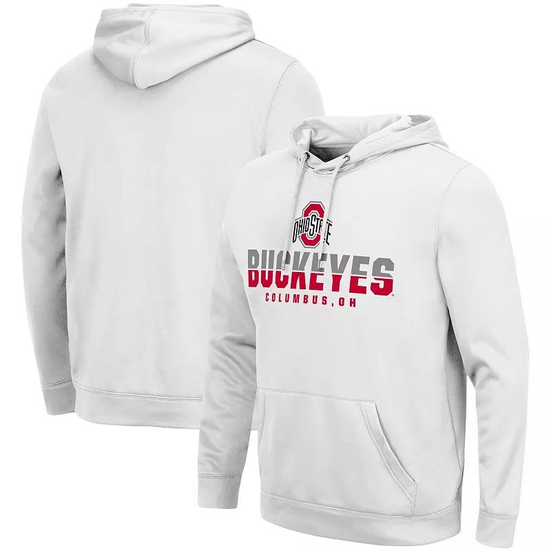 Men's Colosseum White Ohio State Buckeyes Lantern Pullover Hoodie,  Product Image