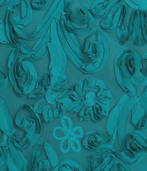 Adrianna by Adrianna Papell Halter Neck 3D Floral Embroidered Shift Dress Product Image