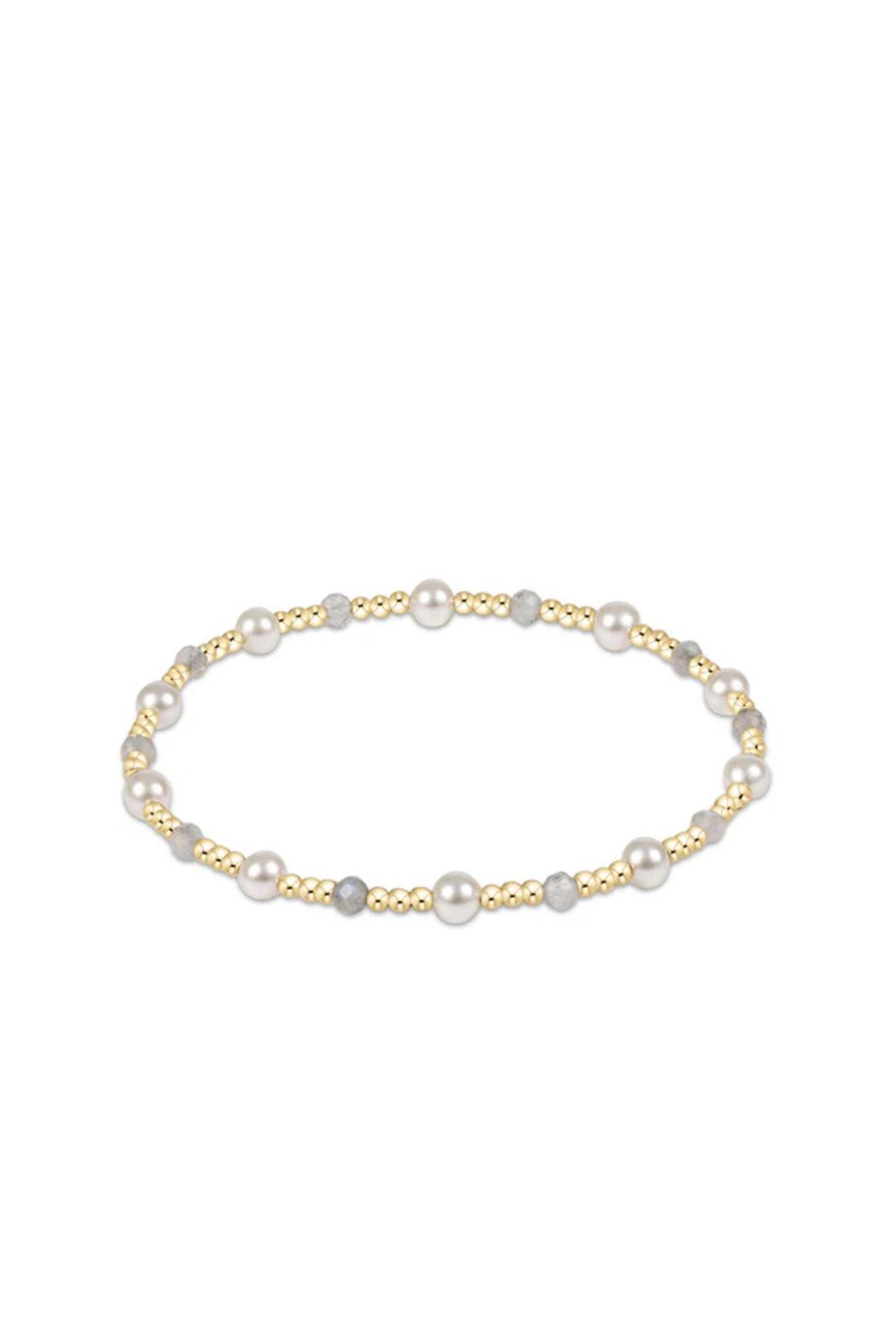 Pearl Sincerity Gemstone 4MM Bead Bracelet Product Image