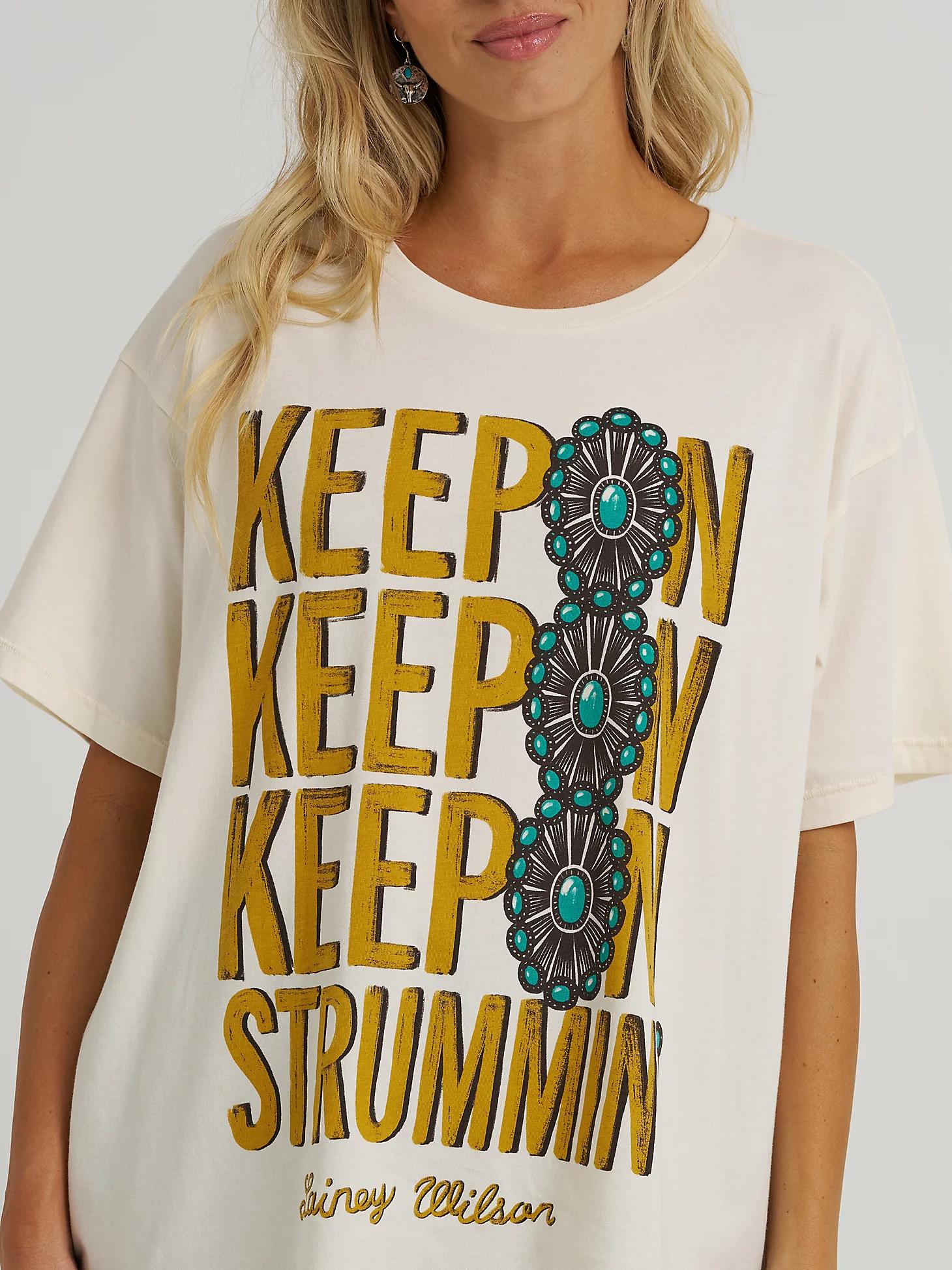 Wrangler x Lainey Wilson Keep On Strummin Oversized Tee | Women's TOPS | Wrangler® Product Image