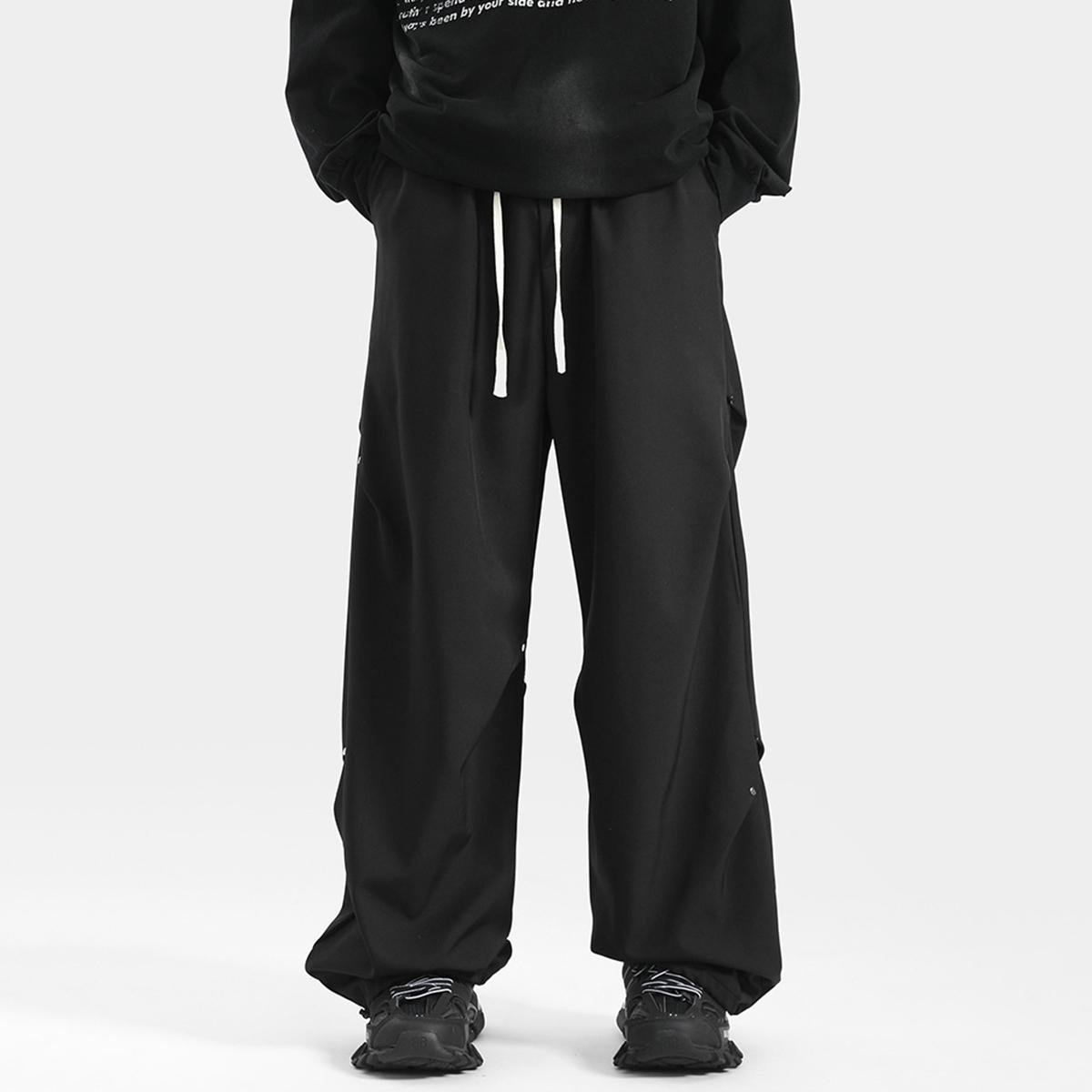 Sopula Men's Trendy Rivet Handsome Straight Pants Product Image