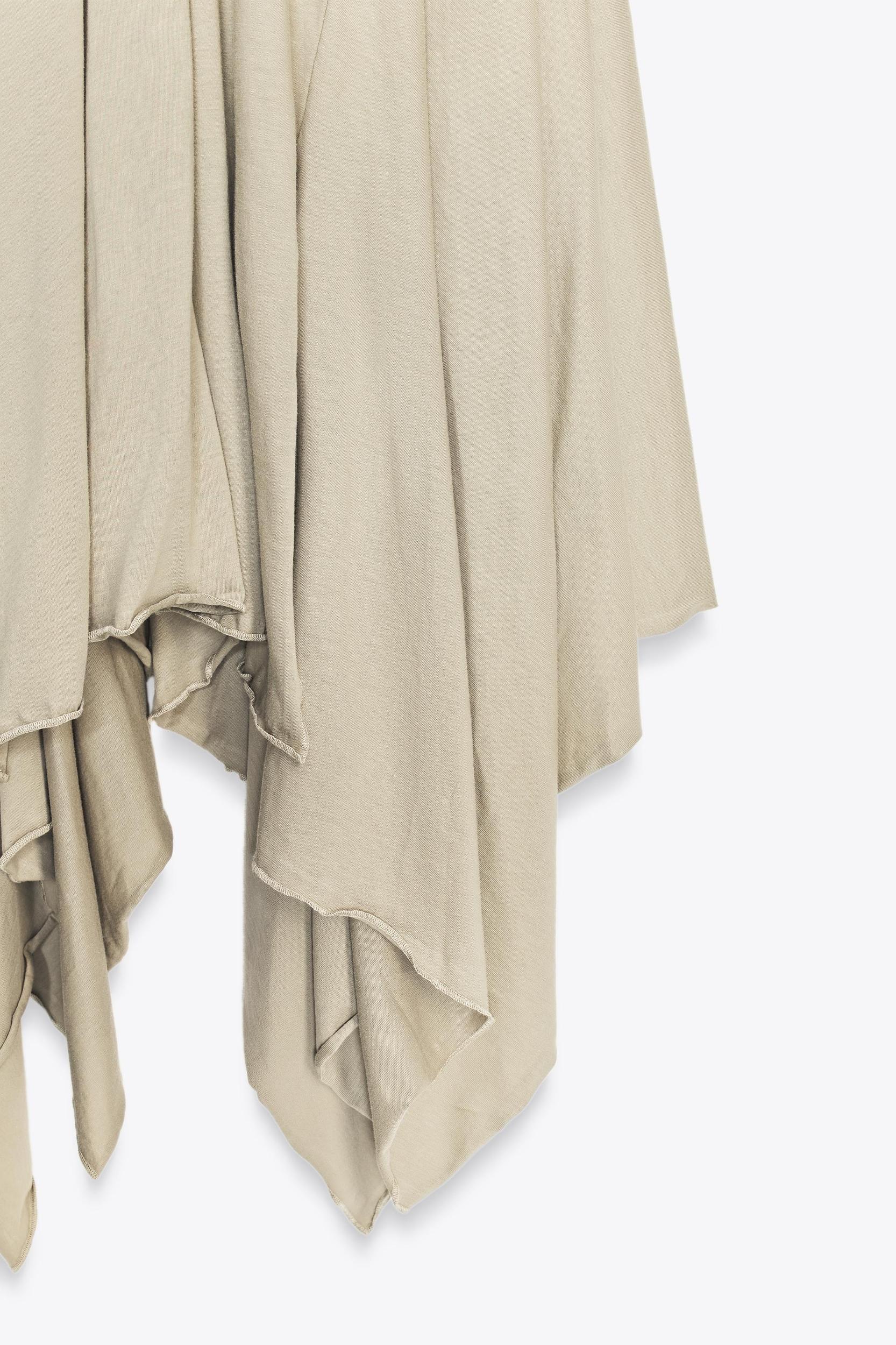 ASYMMETRIC MIDI SKIRT Product Image