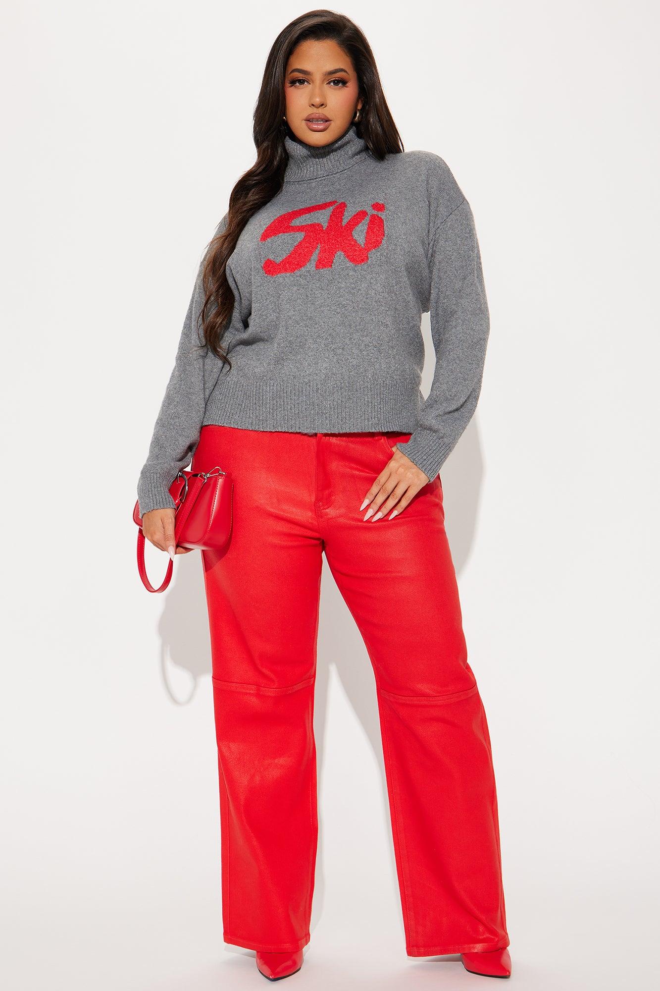 Ski Trip Turtle Neck Sweater - Grey/combo Product Image