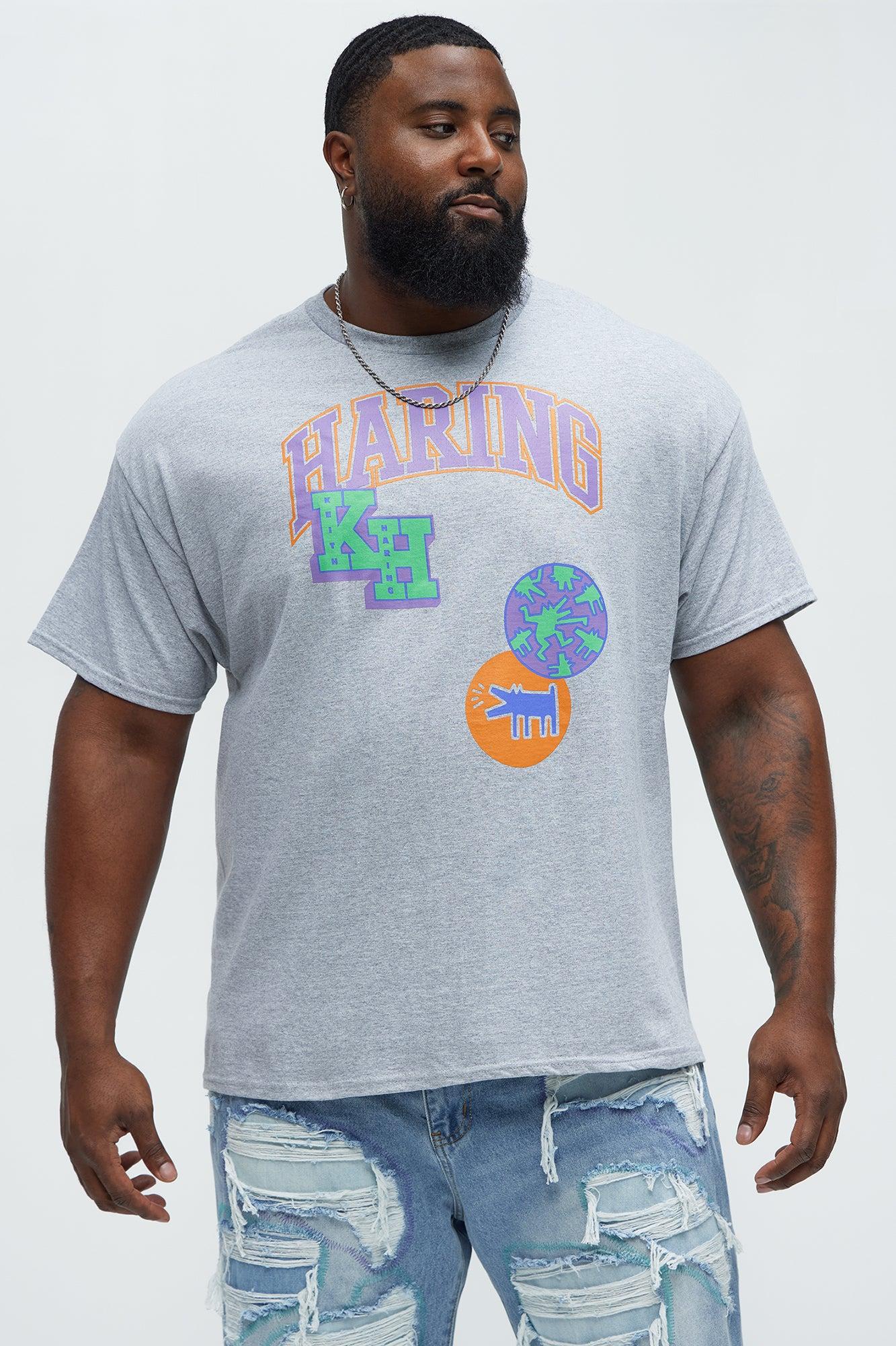 Keith Haring Collegiate Short Sleeve Tee - Heather Grey Product Image