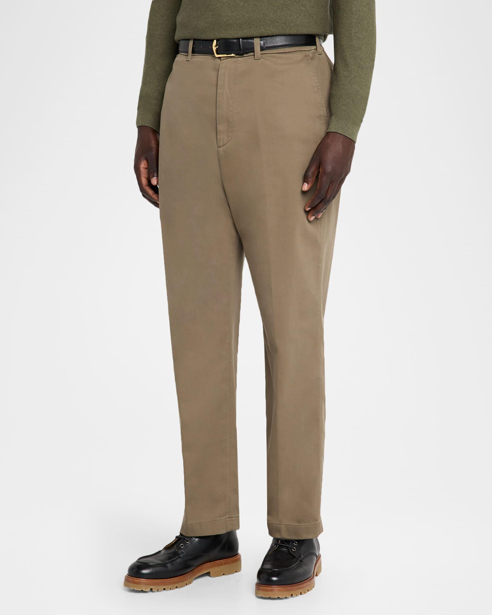 Men's Cotton Twill Straight-Fit Chino Pants Product Image