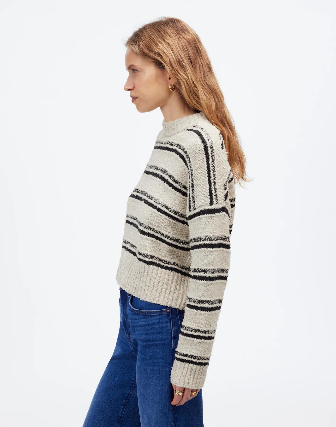 Eyelash-Yarn Crewneck Sweater Product Image