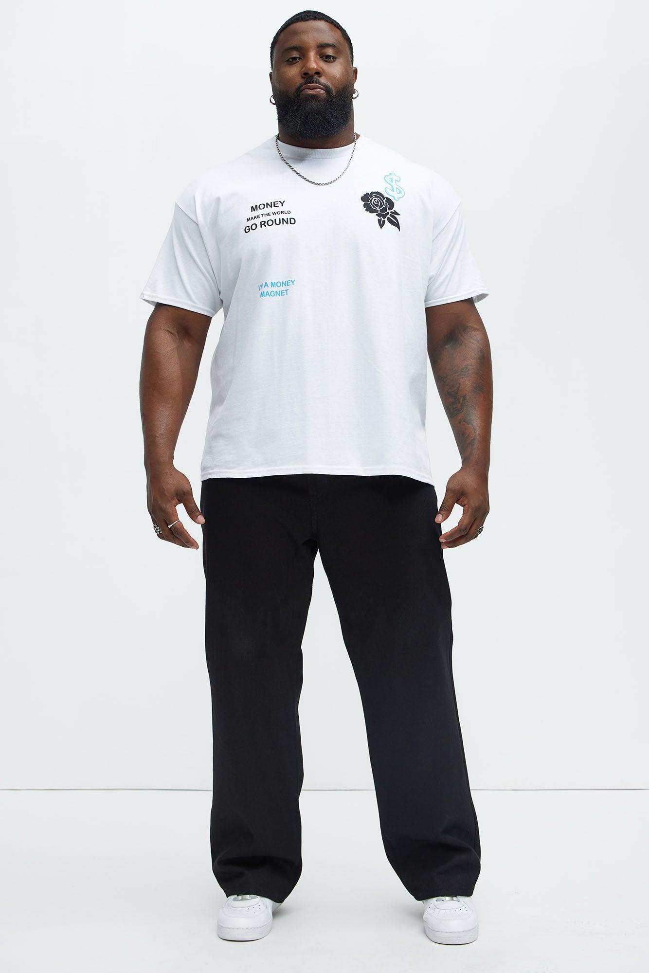 Money Runs The World Short Sleeve Tee - White Product Image