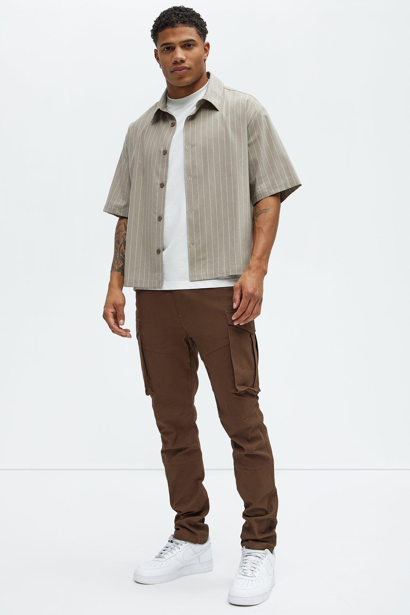 Summer Games Slim Cargo Pants - Brown Product Image