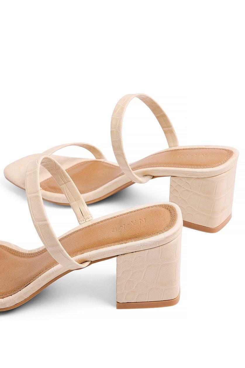 Croc Squared Strap Sandals Product Image