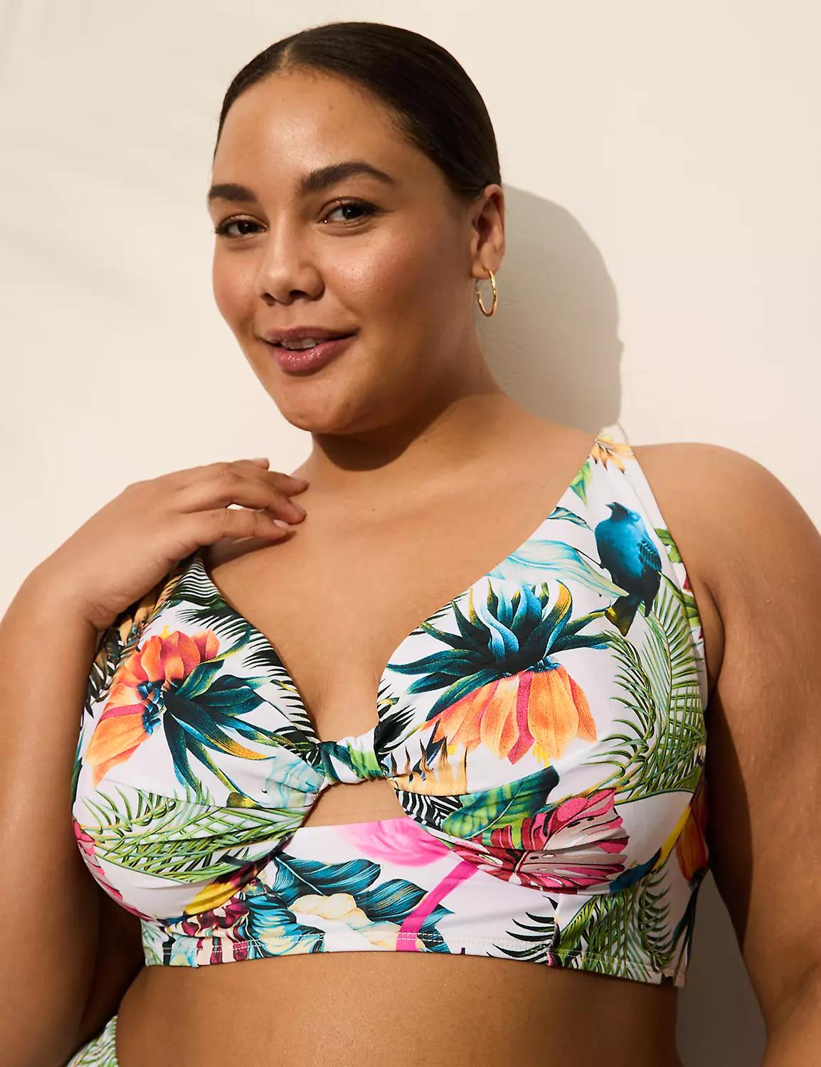 Underwire Knot-Front Bikini Top Product Image