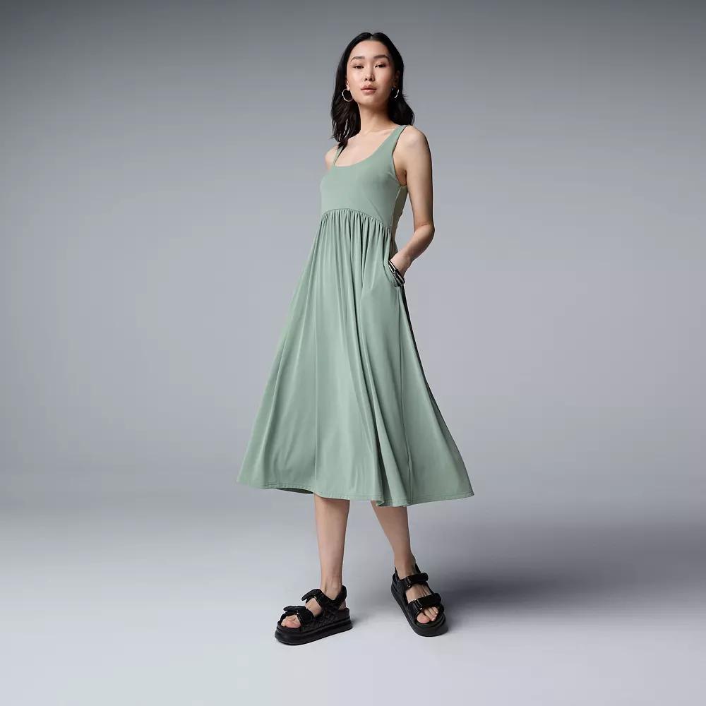Women's Simply Vera Vera Wang Fit & Flare Midi Dress,  Product Image