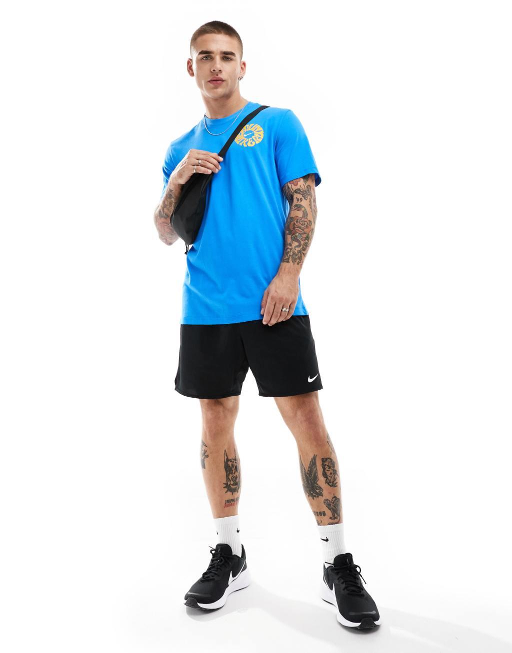 Nike Running Energy graphic t-shirt in blue Product Image