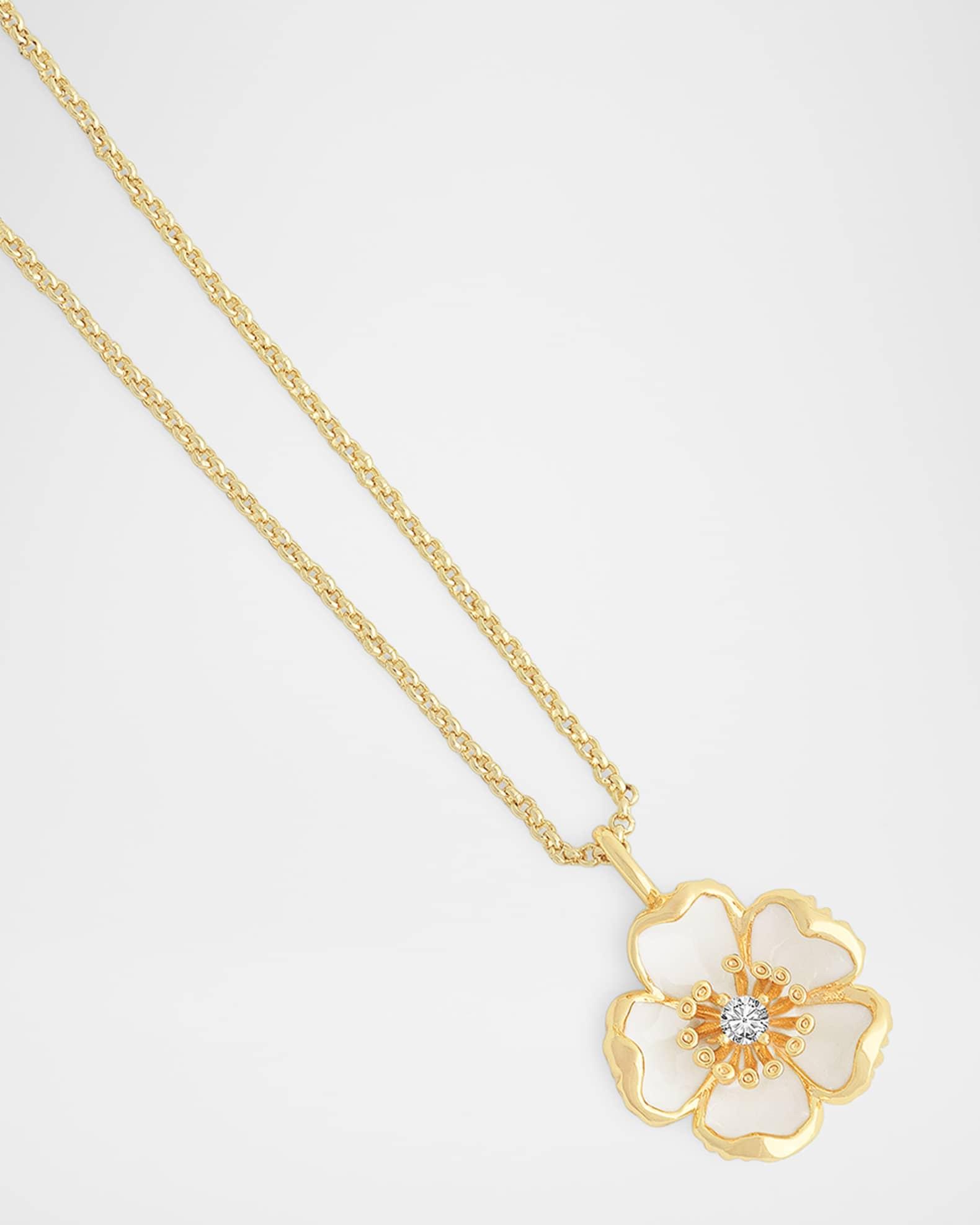 Wildflowers Enameled Pendant Necklace Product Image