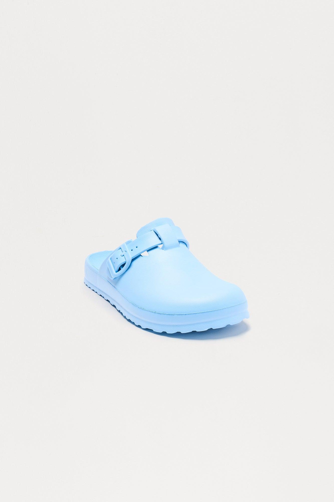 Mellow Buckle Slides - Blue Female Product Image