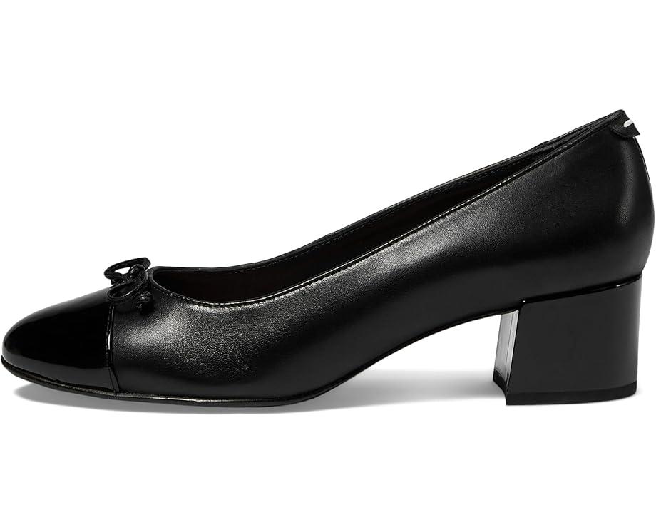 Natalia Square Toe Block Heel Pumps with Bow Product Image