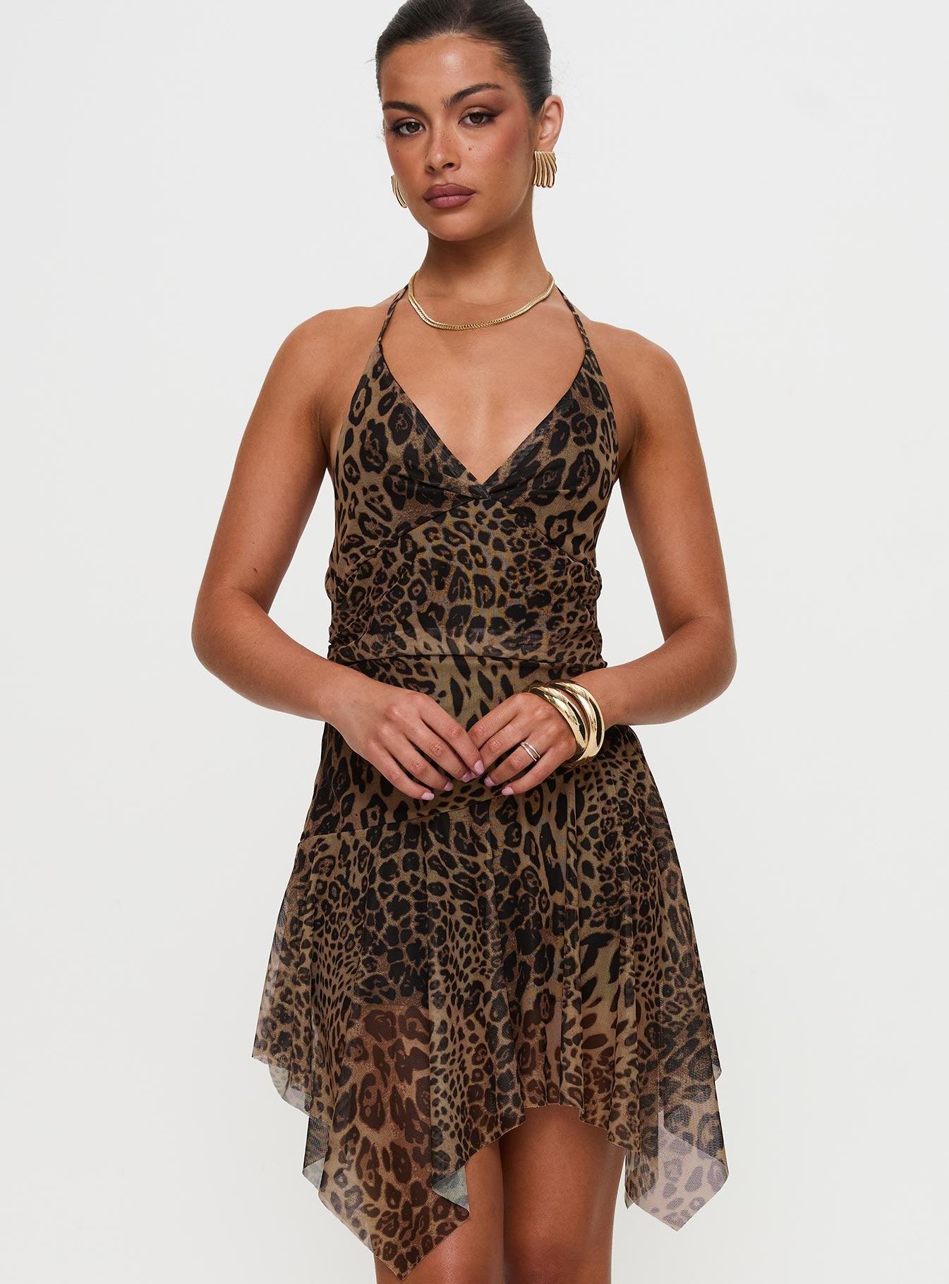 Sabetha Mini Dress Leopard Product Image