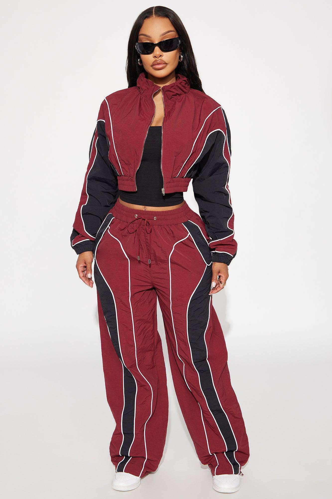 New Era Colorblock Windbreaker Jacket - Burgundy/combo Product Image