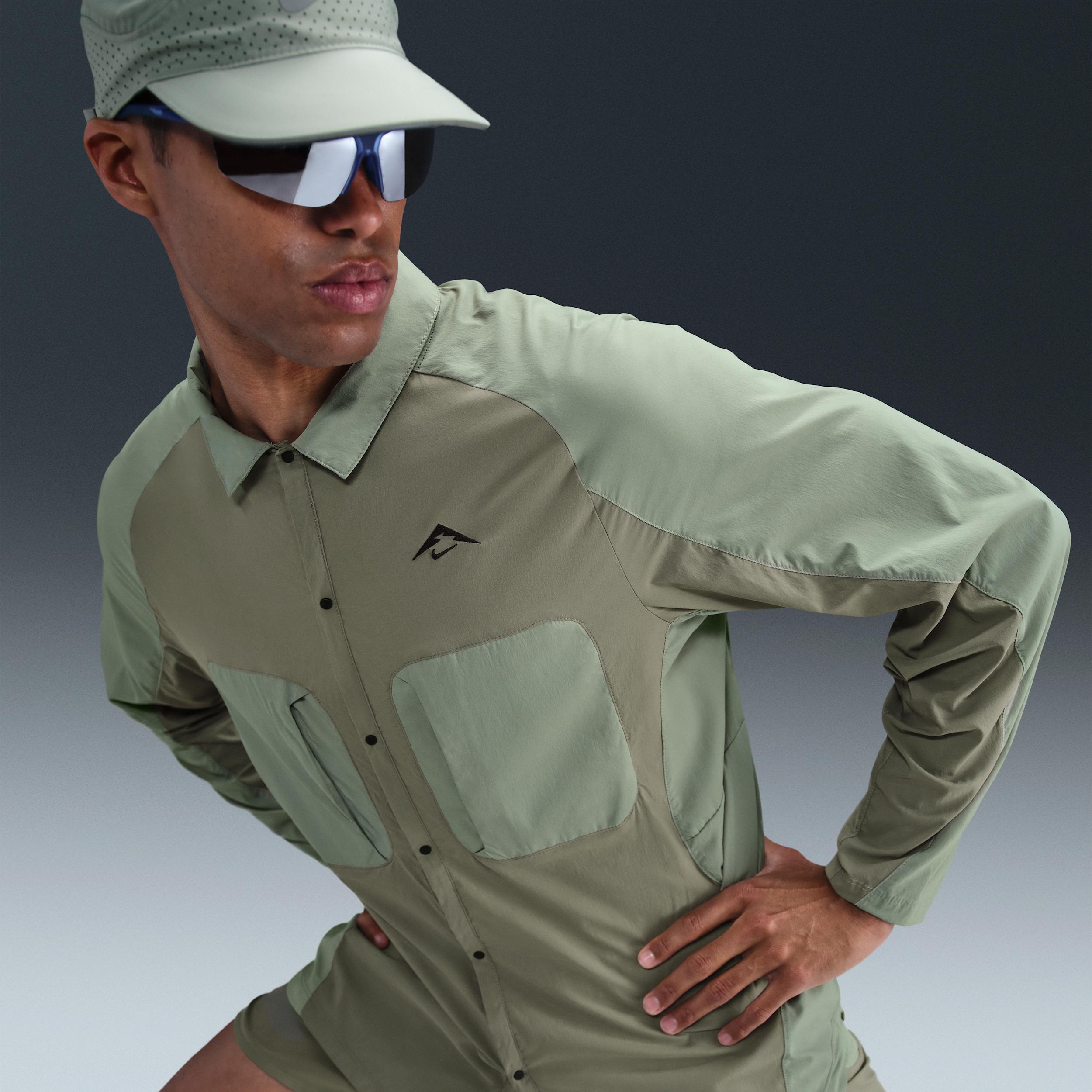 Nike Mens Trail Dri-FIT ADV UV Running Shirt Jacket | HJ5079-320 Product Image