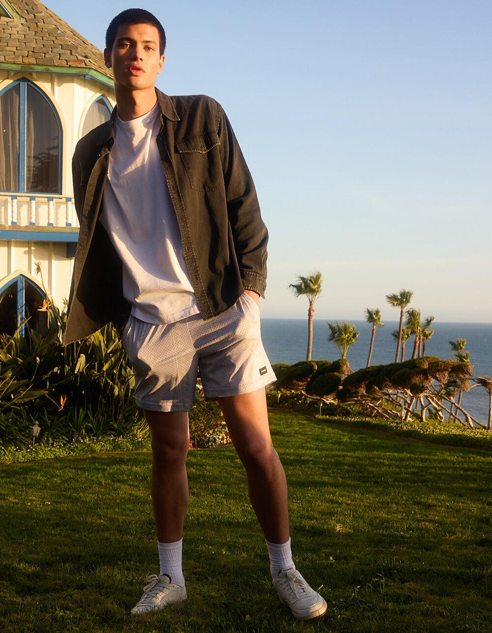 RSQ Mens Washed Twill Shirt - BLACK Product Image