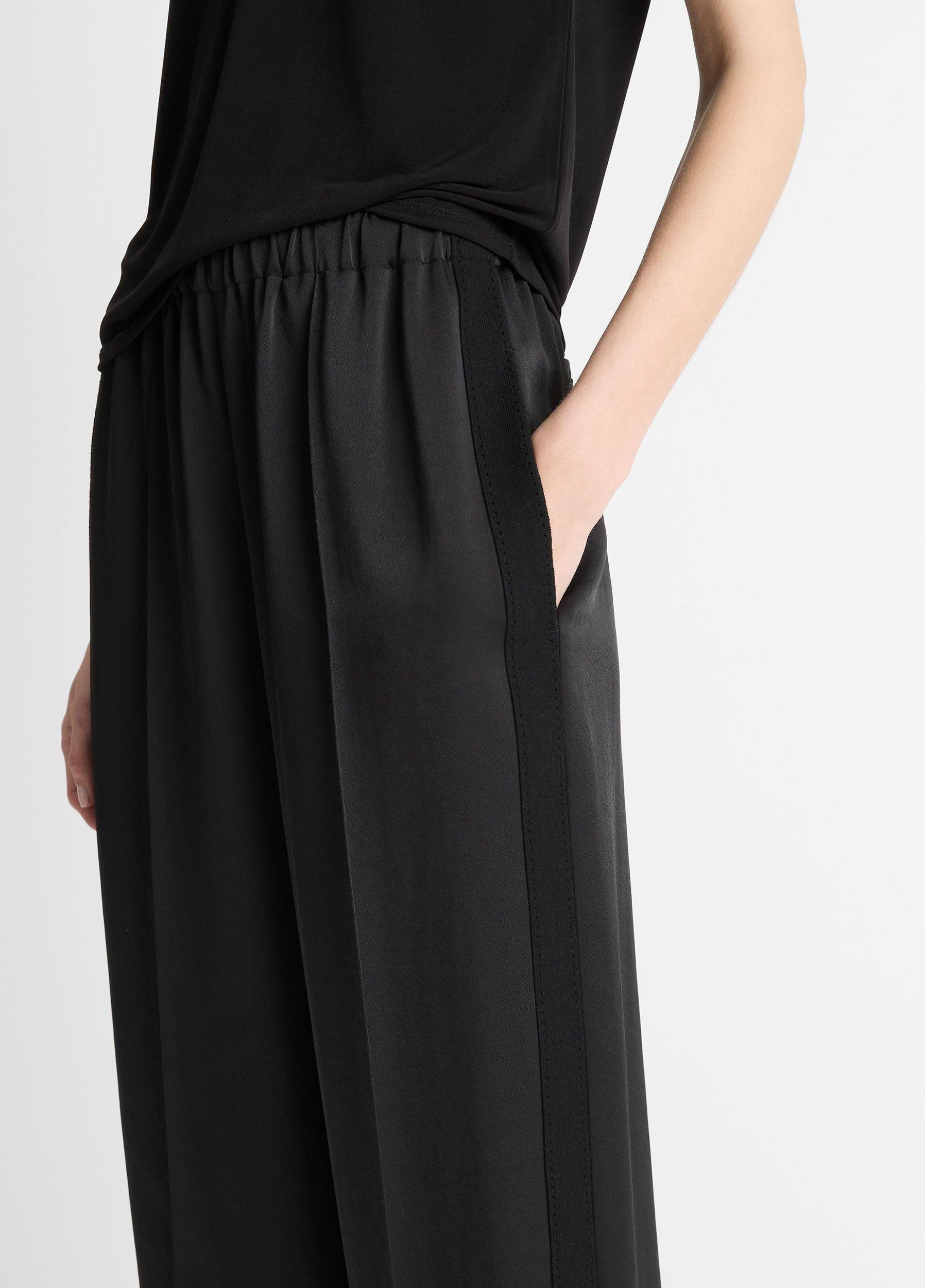 Side-Strap Crepe Pull-On Pant Product Image