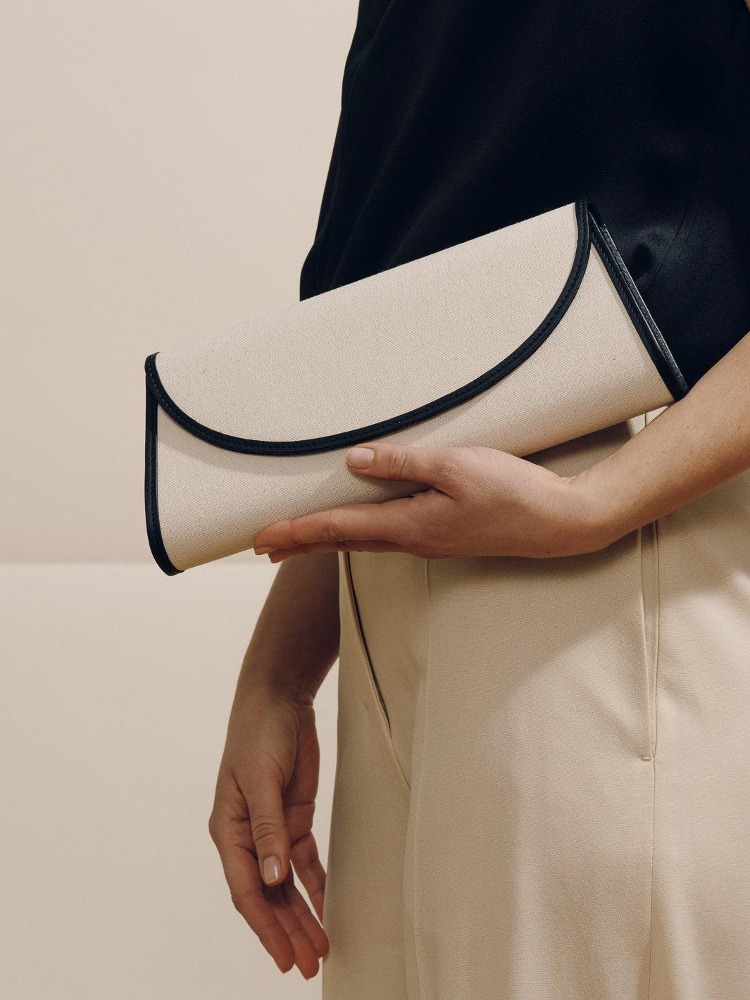 The Opera Clutch in Canvas Product Image