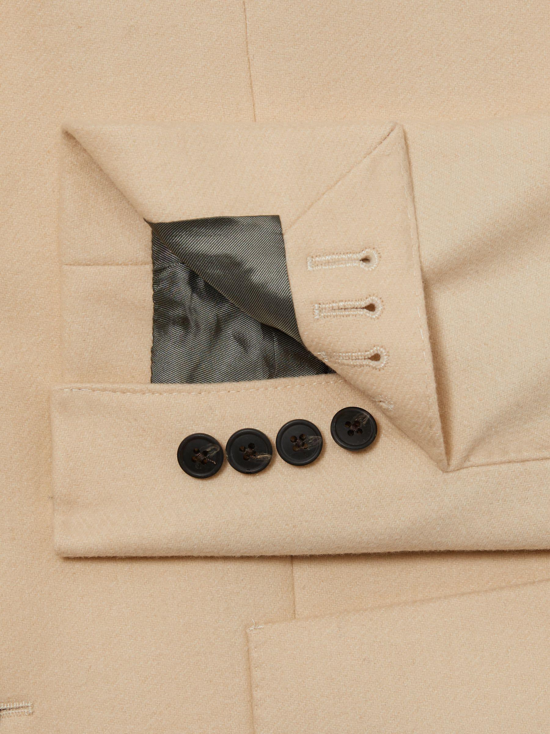 Atelier Single-Breasted Blazer in Wool-Blend Twill in Stone Product Image