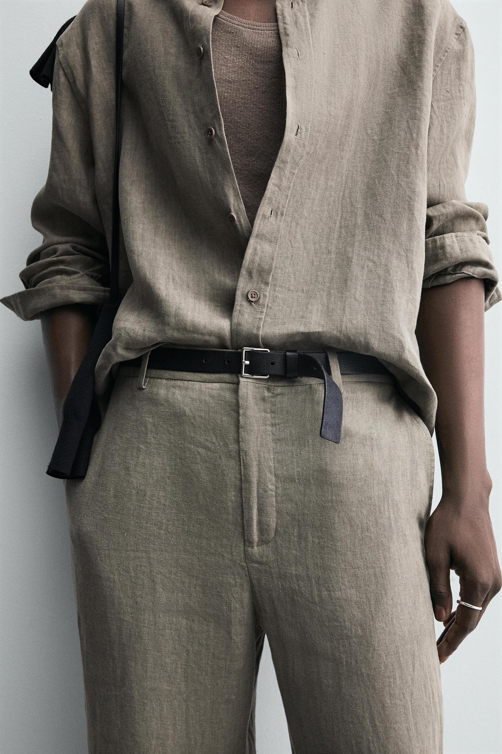 WASHED 100% LINEN SHIRT Product Image