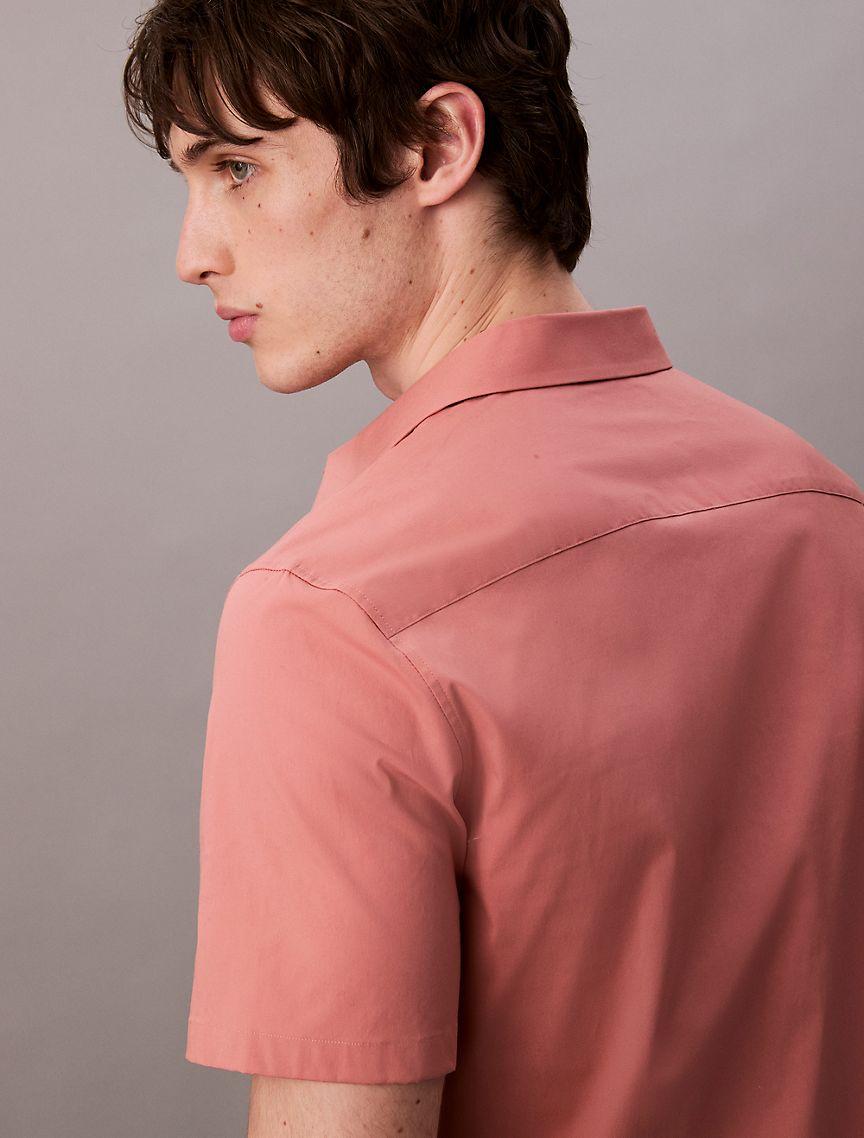 Cotton Stretch Slim Button-Down Shirt Product Image