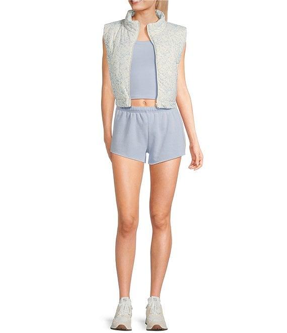 KatieJNYC Snowy Corduroy Floral Vest Product Image