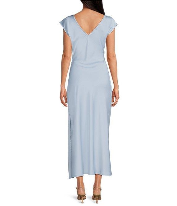 Gianni Bini Knit Mock Neck Cap Sleeve Bodycon Midi Dress Product Image