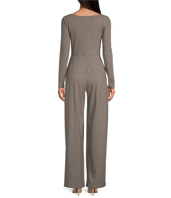 Susana Monaco Sweetheart Neck Long Sleeve Jumpsuit Product Image