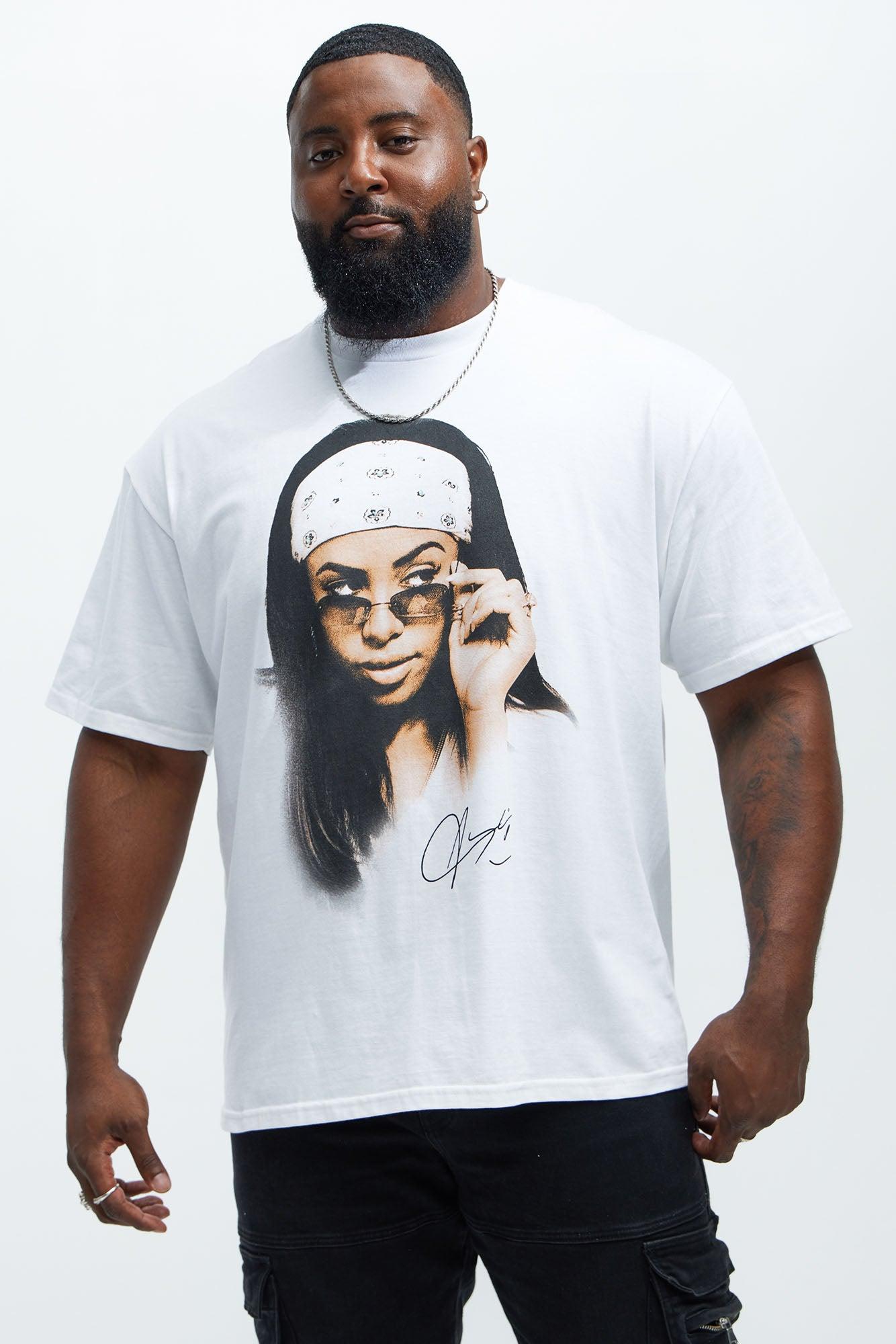 Aaliyah Are You That Somebody Short Sleeve Tee - White Product Image