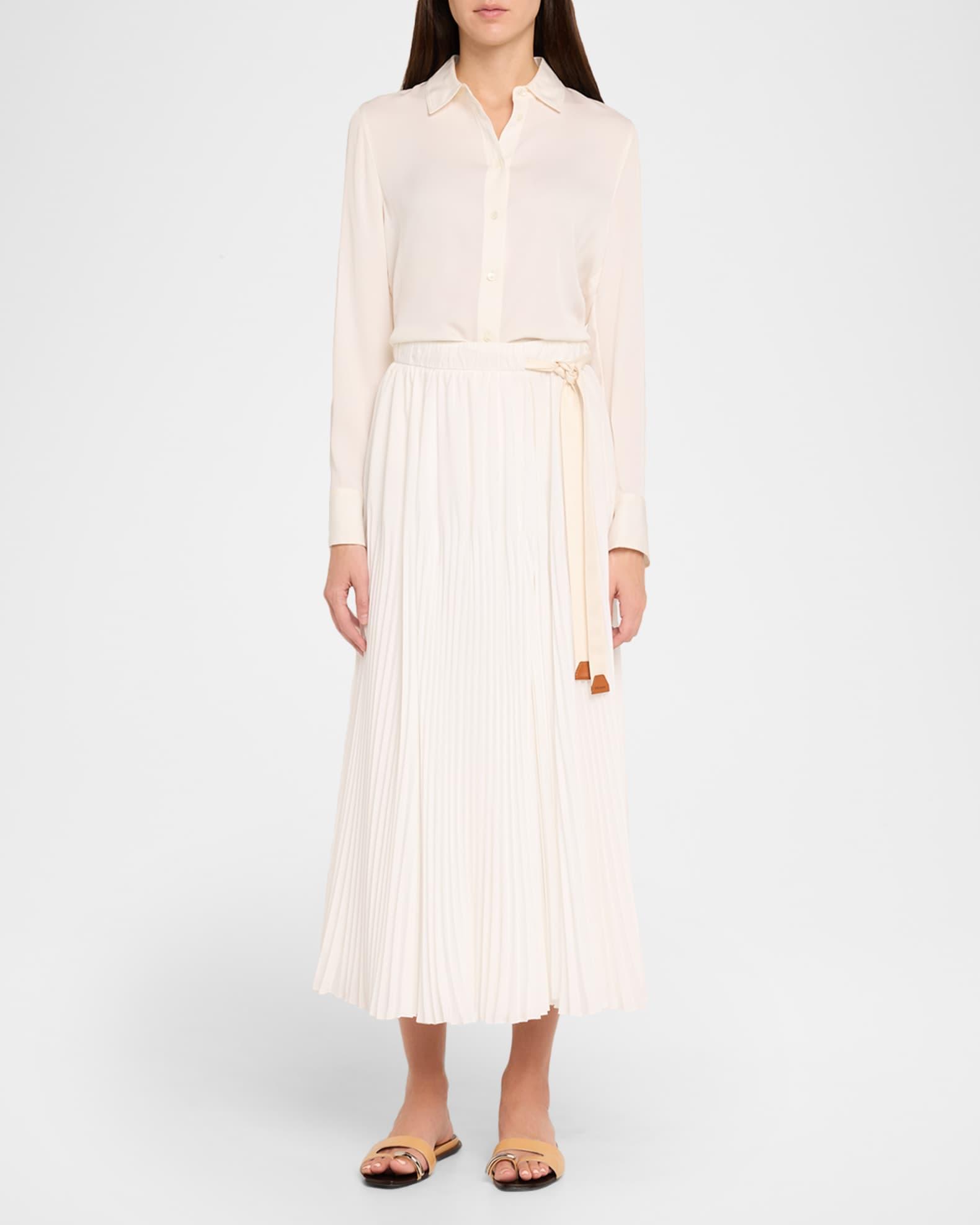 Pierced Leather Toe Ring Flat Sandals Product Image