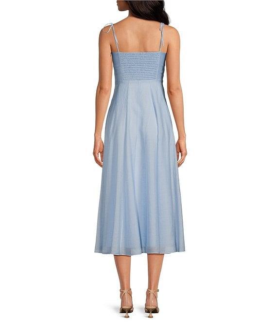 Gianni Bini Renee Tencel V Neck Sleeveless Midi Dress Product Image