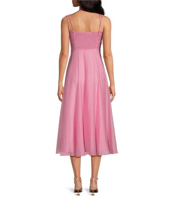 Gianni Bini Renee Tencel V Neck Sleeveless Midi Dress Product Image