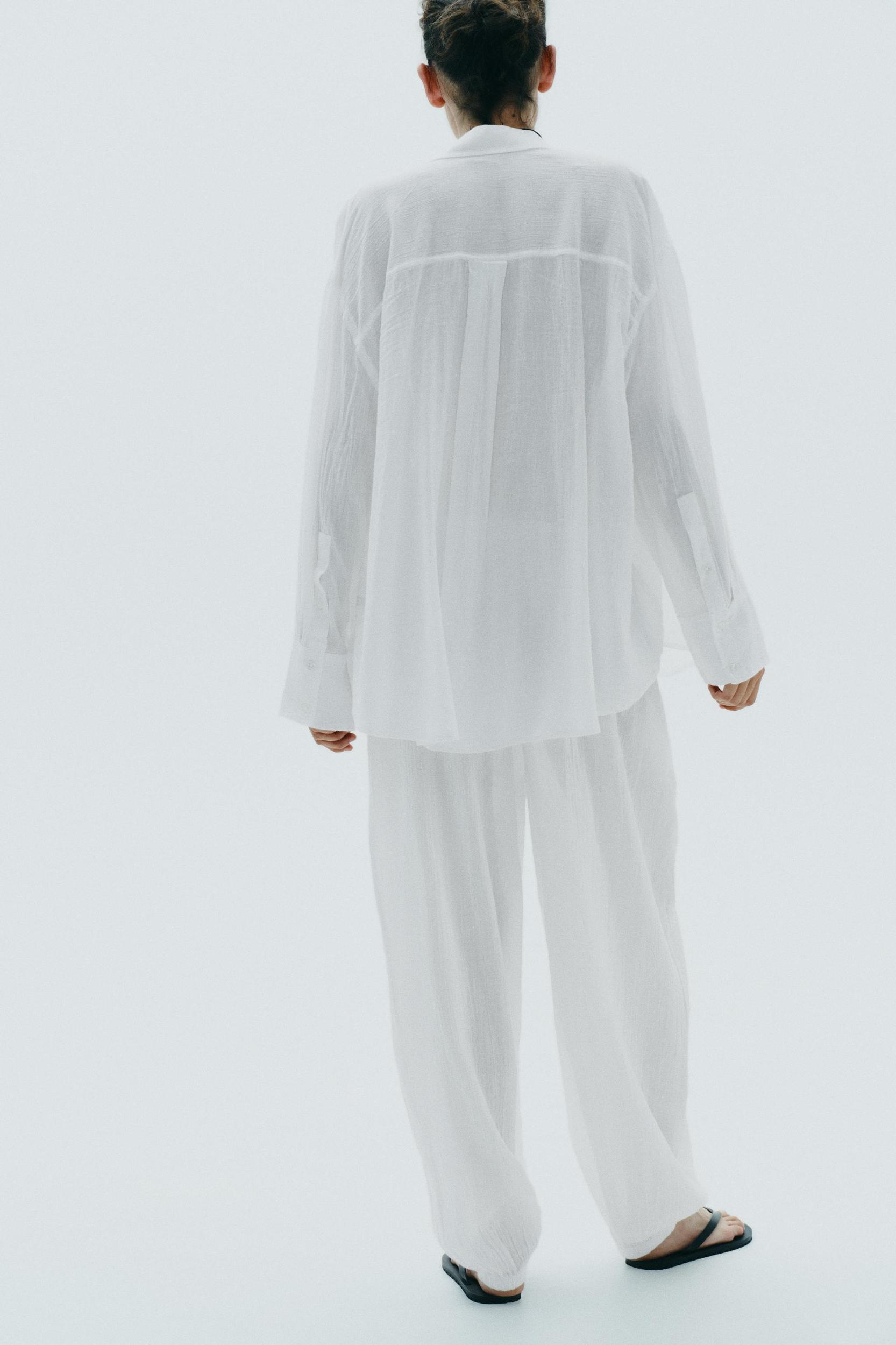 OVERSIZED GAUZE SHIRT Product Image