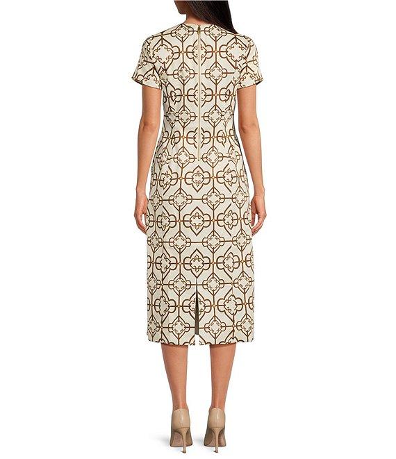 Mestiza New York Hampton Convertible Round Neck Short Sleeve Column Midi Dress Product Image