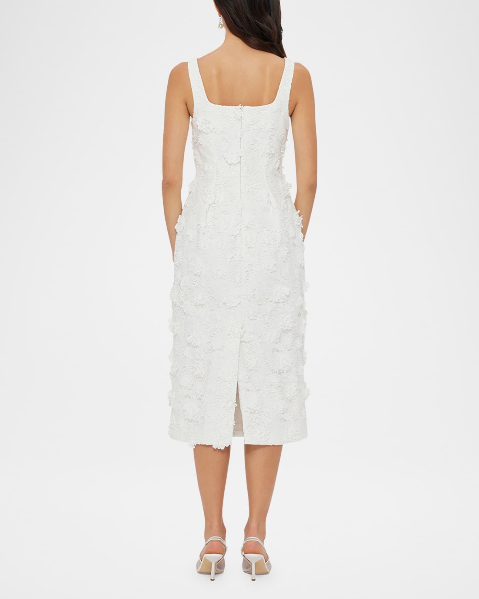 Larissa Floral Applique Lace Midi Dress Product Image