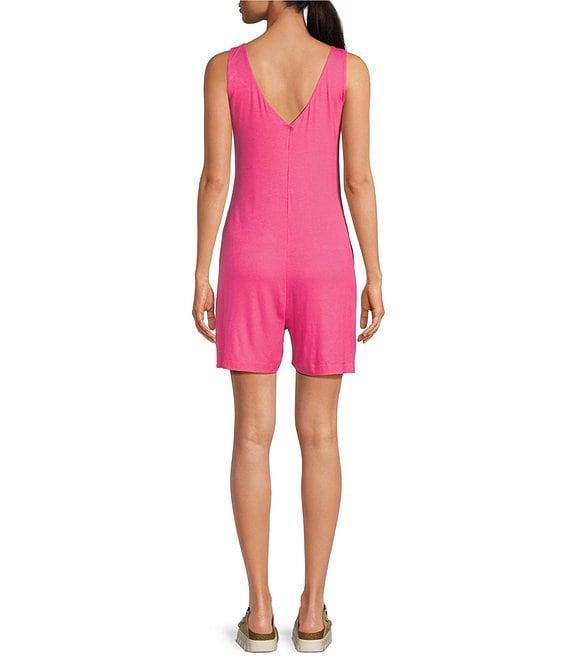 Every Sleeveless V-Neck Knit Romper Product Image