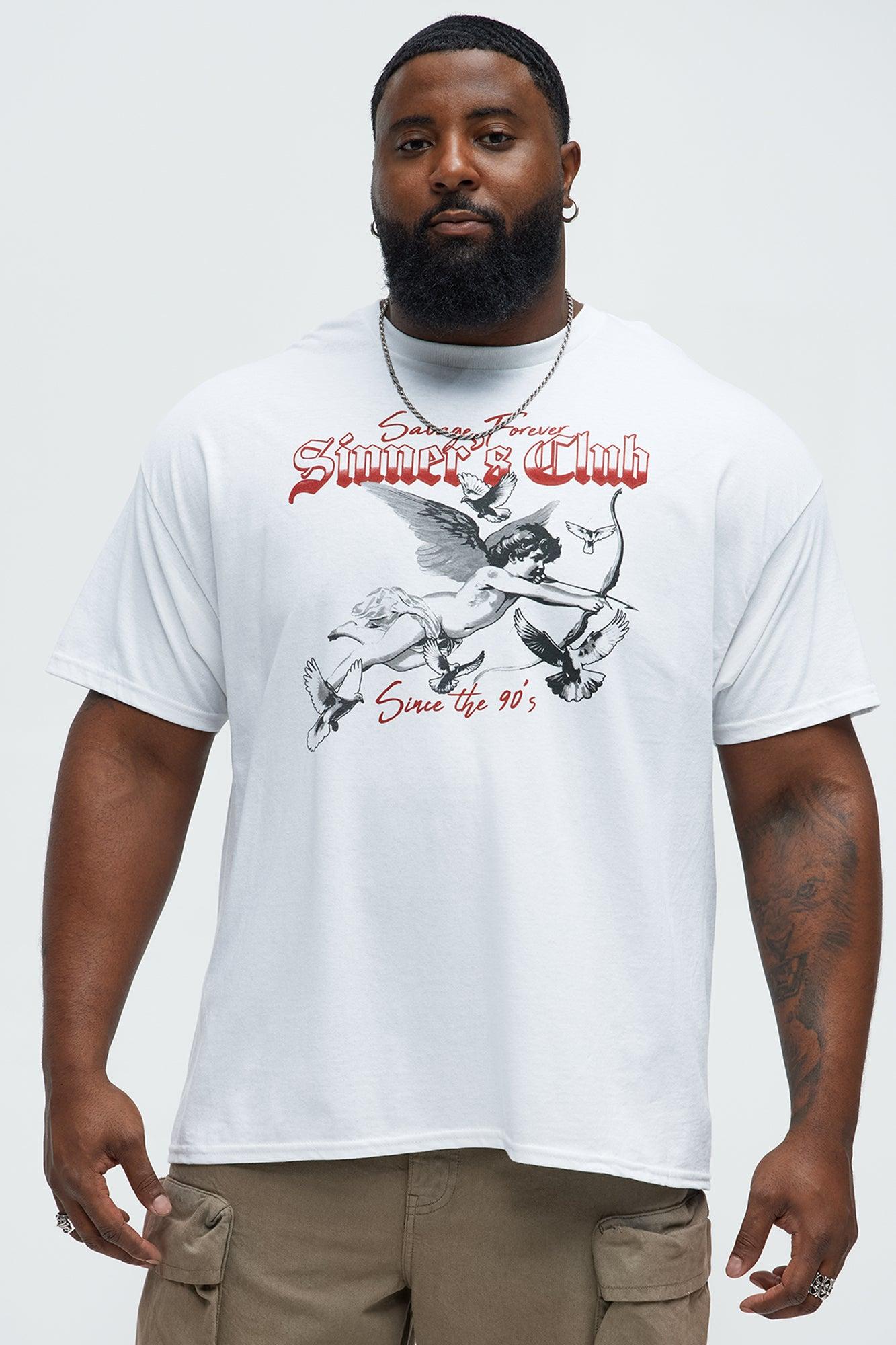 Savage Forever Sinner's Short Sleeve Tee - White Product Image