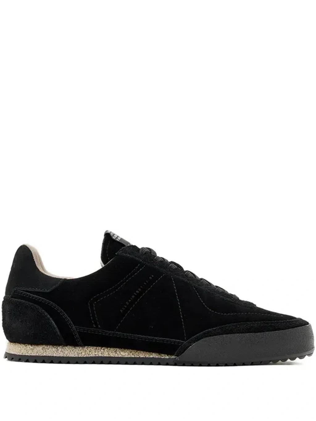 ALLSAINTS Leather And Suede Harri Low-top Sneakers In Black Product Image